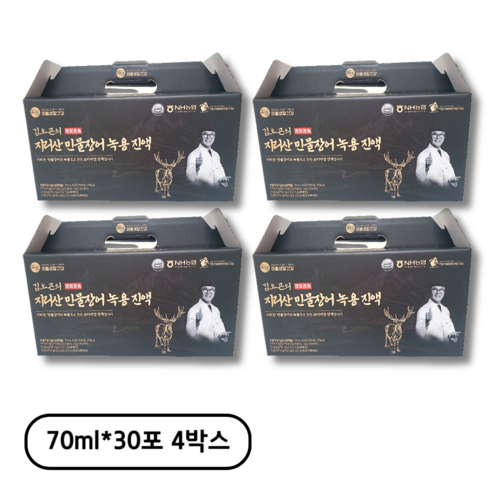 김오곤의 지리산 민물장어 생 녹용 진액, 70ml, 120개