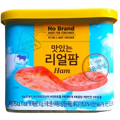 노브랜드 리얼팜  노브랜드 스팸 햄 맛있는 리얼팜, 8캔, 340g