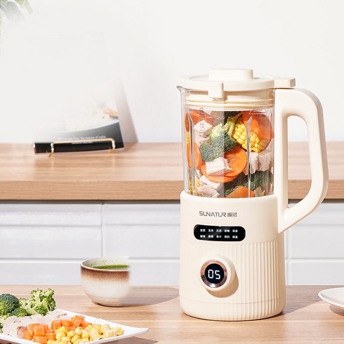 SUNATUR 1.2L 두유 제조기 믹서 자동 가열 조리 두유 제조 주방용품, D605K