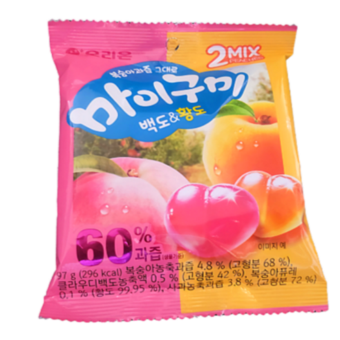 오리온 마이구미 백도&황도