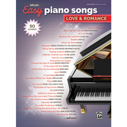 Alfred''s Easy Piano Songs Love & Romance: 50 Classics, Alfred Pub Co