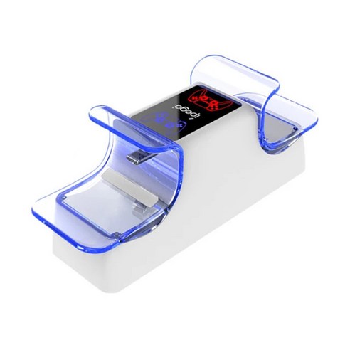 AFBEST PS5 조이스틱 무선 컨트롤러용 Ipega USB 3.1 Type-C 충전 독 스테이션 듀얼 고속 충전기 게임 패드, 1개, 하얀