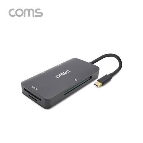 Coms FW757 Type C USB 3.1 카드리더기 멀티-Type to 3.0 HUB SD CF [A] 멀티리더, 선택없음, 선택없음, 1개