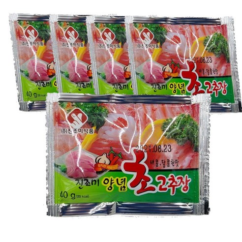 GLOryHY진조미 진 양념 초 고추장 캠핑 여행시 맛있는 간단 초장 명가의 맛을 내자!!, 40g, 11개