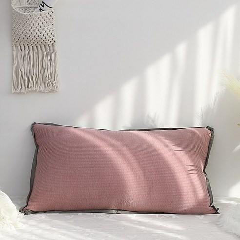 엣지 피그먼트 등쿠션 대형쿠션 (110x60), 커버(단품) 110x60, 앳지 핑크