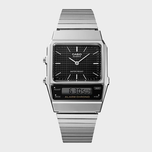 카시오 AQ-800E-1A 아나디지 빈티지 레트로 메탈 시계 – 남녀공용 aq800 카시오 AQ-800E-1A 아나디지 빈티지 레트로 메탈 시계 – 남녀공용 aq800