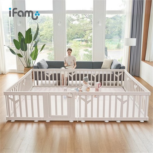 아이팜 버치 베이비룸 740 2P 1SET 안전가드 울타리, 화이트