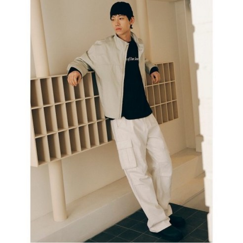 에잇세컨즈 카고 와이드핏 데님 팬츠 아이보리 424221JPT0