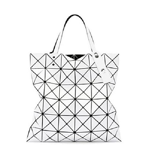 (바오바오 잇세이 미야케) 바오 미야케 루슨트 베이직 6 토트 백 SHINY White BB