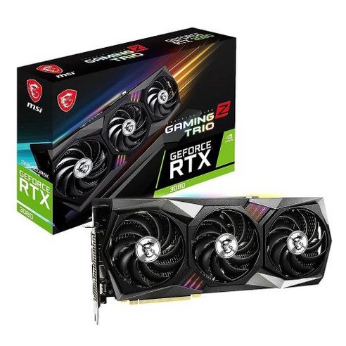 그래픽카드 MSI Gaming Z Trio 10G LHR NVIDIA GeForce RTX 3080 10GB GDDR6X 그래픽 카드, 1) GAMING Z TRIO 10G LHR