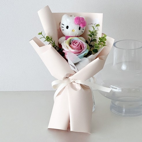 어나더플레르 미니 인형꽃다발, 키티, 1개
