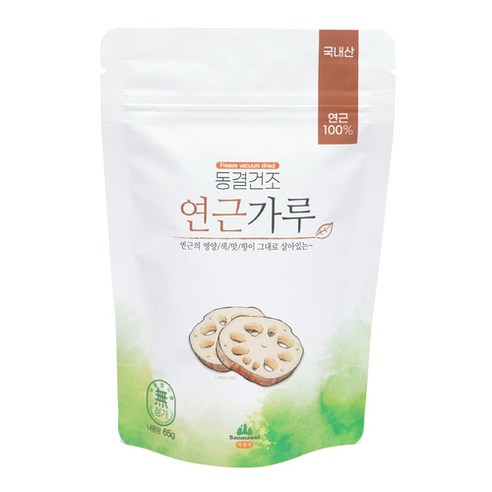 산마을 동결건조 연근가루, 65g, 1개