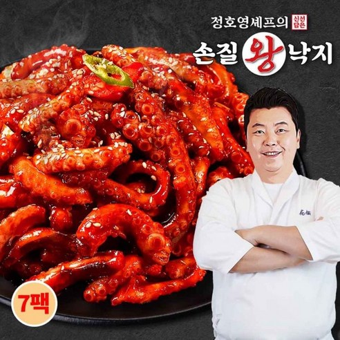 정호영셰프의 신선담은 손질 왕 낙지 170gX7팩+볶음소스 50gX7팩[34228487], 1개