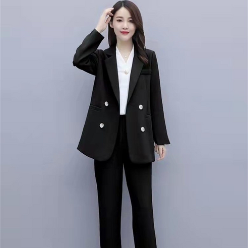 머버스 슈트 슈트 여성 봄가을 캐주얼 패션 직업복 오버사이즈 슈트 TZ081641