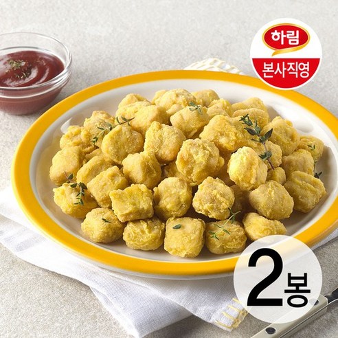 하림 굿초이스 팝콘치킨 1kg+1kg, 2개, 1kg