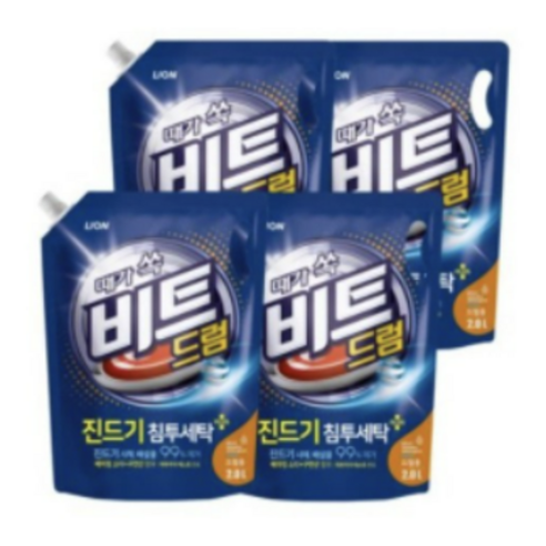 비트 드럼용 액상세제 리필, 2개, 2L