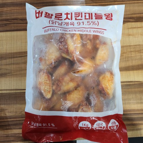 버팔로치킨미들윙(1kg), 1개, 1kg 닭윙1kg