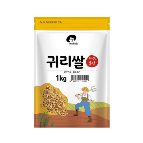 엉클탁 귀리쌀, 1kg, 1개