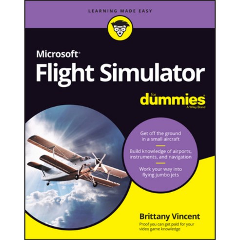 (영문도서) Microsoft Flight Simulator for Dummies Paperback, English, 9781119828457