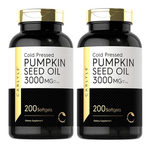 Carlyle Pumpkin Seed Oil 3000mg 칼라일 호박씨 오일 200정 2팩