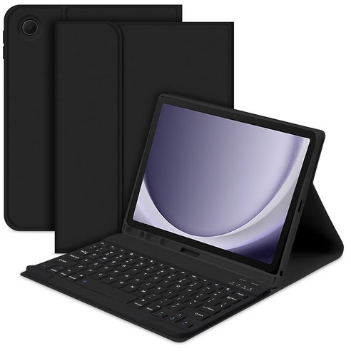 Samsung Galaxy Tab A9 Plus 11 Bluetooth Keyboard Case, Standard Keyboard, Black. 
태블릿PC