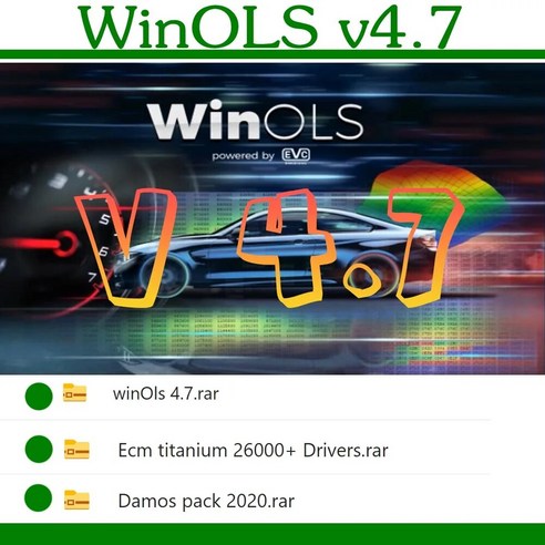 WinOLS 4.7 균열 정품 설치 VM 버전 아님 Damos 2021 ECM 티타늄 1.61 지도 엔진 제어 장치 찾기 선물 포함, 2.WinOLS 4.7 U-disk - 6 langua