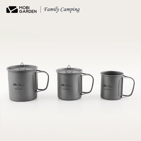 MOBIGARDEN XIANGYAN 티타늄 컵 슈퍼 라이트 야외 캠핑 물컵 200-450ml, 300ml