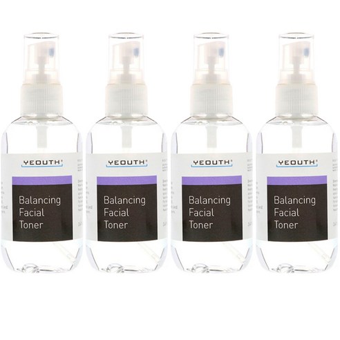 YEOUTH 밸런싱 페이셜 토너, 4개, 100ml