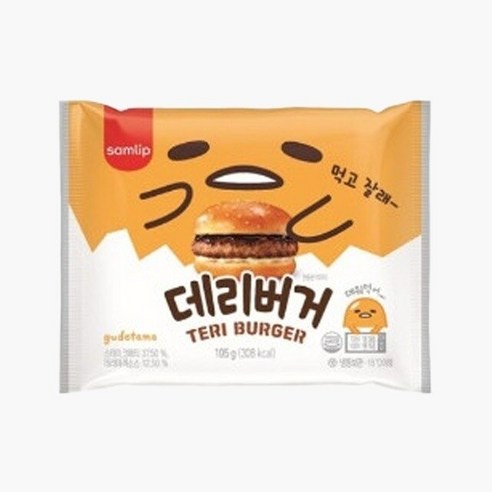 [오티삼립]냉동 데리버거 (105g) 16봉, 105g, 16개