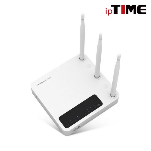 iptime A1004 4LAN 포트 유무선공유기/11ac 5GHz 안테나 유무선공유기/랜케이블, A1004+랜케이블CAT5-2M