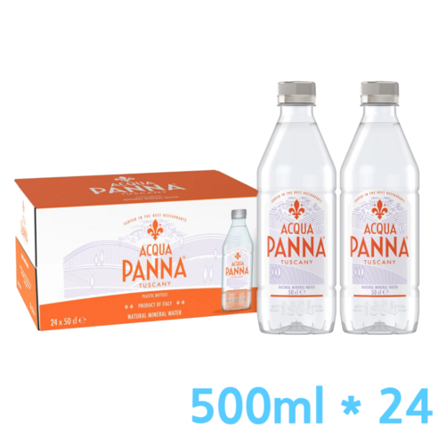 산펠레그리노 아쿠아 파나 500ml PET 이탈리아 생수 미네랄 워터, 45개 아쿠아디파르마 Best Top5