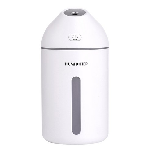 BESTOPE 미니 가습기 320ml USB 공기 휴대용 자동차 홈 여행, 하얀