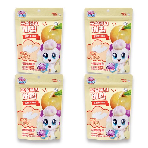 캐치티니핑 동결건조 포실핑의 배칩, 15g, 4개