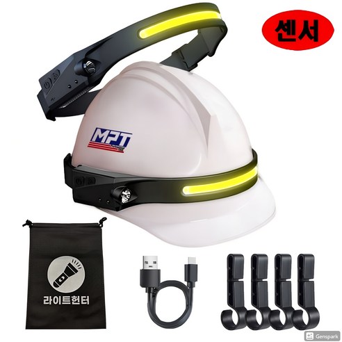 어둠을 밝히는 지혜, 스파이더맥스 모션센서 안전모 헤드랜턴과 함께하는 안전한 작업 안전모헤드랜턴