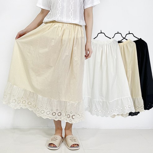 섬세한 레이스의 향연, 아이보리앤코 봉봉 레이스 속치마로 완성하는 당신의 특별한 스타일 레이스속치마