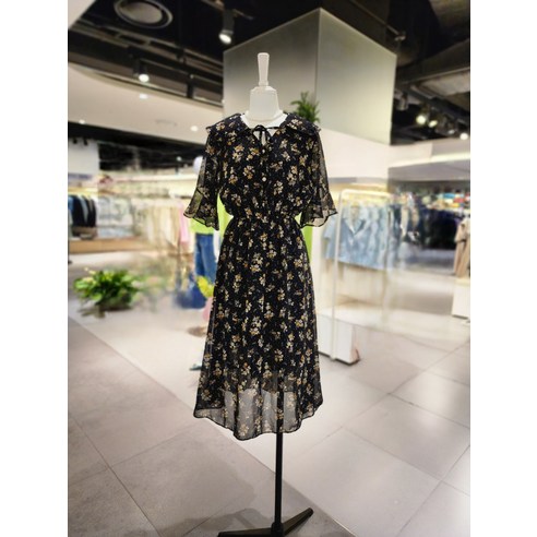 올리브데올리브 플라워러플리본넥쉬폰원피스YW3MO315(1687712)