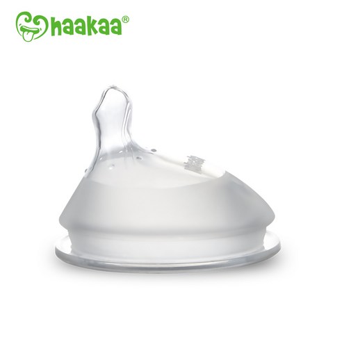 하카 프리미엄 유리젖병 젖꼭지 (2입), S (0m~3m), 2개