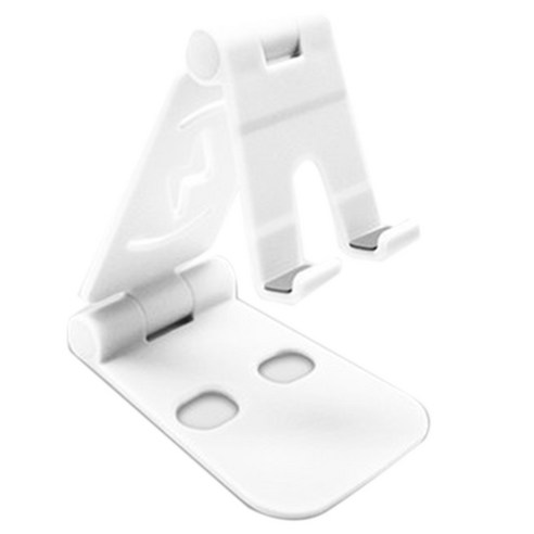 Xzante 태블릿 스탠드 회전 데스크탑 PC 크리 에이 티브 더블 접이식 전화 미끄럼 방지 (흰색), 하얀, ABS