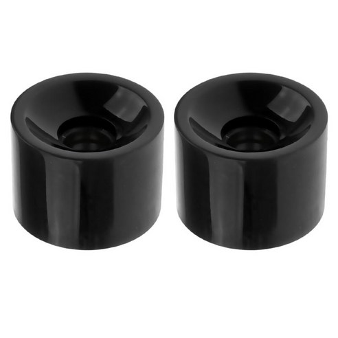 2pcs 70x51mm 프로 스케이트 보드 휠 롱 보드 크루저 휠, 블랙, PU