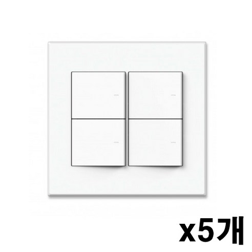 Ti1 1로 스위치 4구, 5개