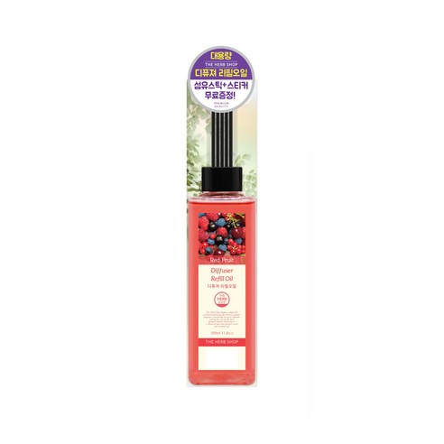 더허브샵 디퓨저 리필 오일, 레드프룻, 350ml