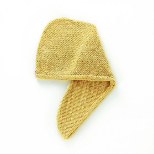 슈퍼 흡수 속건 욕실 농축 샤워 캡 극세사, 25*65cm, 노랑, 황색