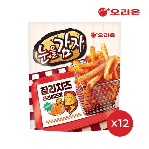 오리온 눈을감자 칠리치즈 프라이즈(56g) x 12개, 56g, 12개