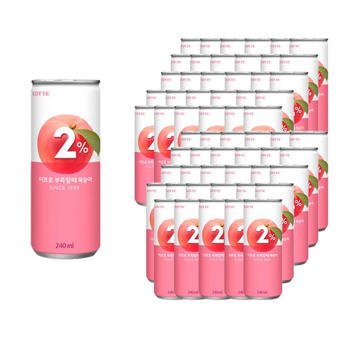 제트스카이 롯데 이프로 2프로, 240ml, 60개