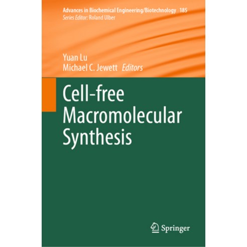 (영문도서) Cell-Free Macromolecular Synthesis Hardcover, Springer, English, 9783031412868