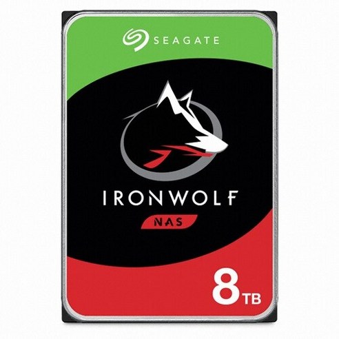 씨게이트 아이언울프 NAS 3.5 SATA HDD, ST8000VN002, 8TB