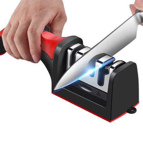 Handheld Knife Scissors Sharpener Stone 4IN1 Type Kitchen Accessories with Non-slip Base