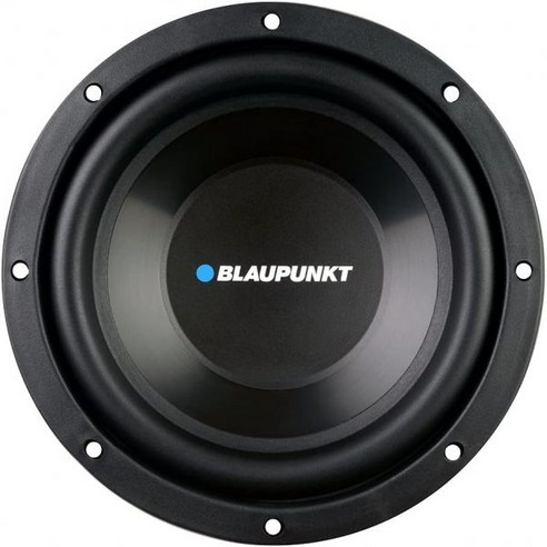 Blaupunkt 8인치 400W 출력 싱글 보이스 코일 서브우퍼, 1개