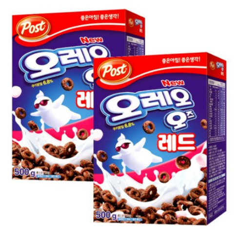 포스트 오레오 오즈 레드 시리얼, 500g, 2개