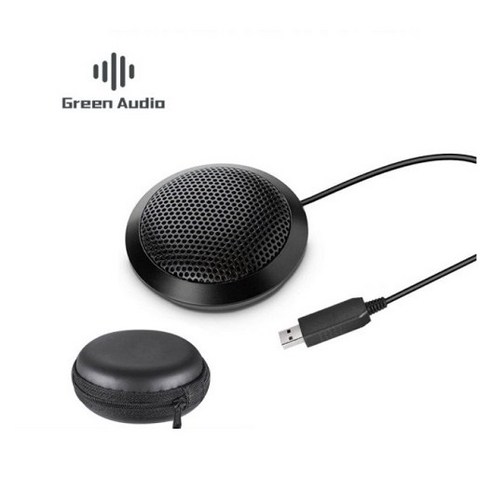 Green audio GAM-UM03 휴대용 USB/3.5mm 플러그 콘덴서 마이크 360도 전방향 컴퓨터 게임 K노래 라이브 튜닝 마이크, USB